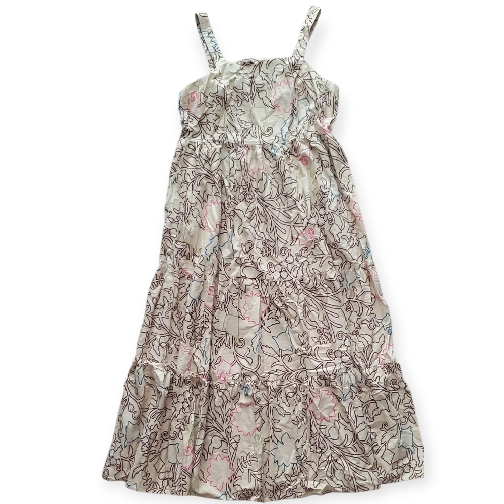 Knox Rose Floral Print Dress - Tan and Pink